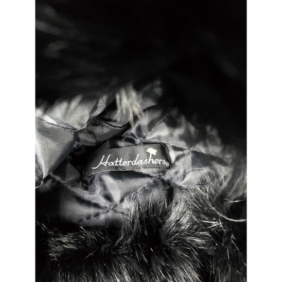 Hattersdashers Real Rabbit Fur Trapper Hat Knit Wool Bomber Red Black Gray M - Picture 6 of 8